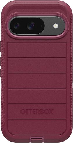 OtterBox Google Pixel 9 & Pixel 9 Pro (Only) - Defender Series Case - Black - Rugged & Durable - with Port Protection - Includes Holster Clip Kickstand - Microbial Defense Protection in Saudi Arabia