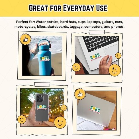 3PCS Faith Doesn't Make Things Easy, It Makes Them Possible, Quote Stickers, Waterproof Vinyl Stickers for Water Bottle Laptop Book Kindle Phone Cup, Inspirational Decals for Teens Adults in Saudi Arabia