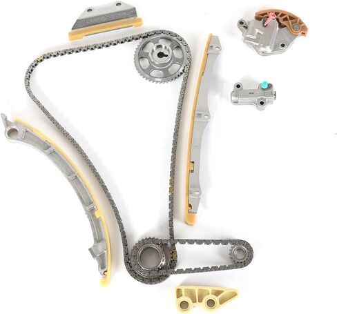 Engine Timing Chain Kit Compatible with Accord 2003-2007 2.4L for CR-V 2002-2009 2.4L L4 2354CC with Tensioner Guide Rail Grease Pump Chain Car Replacement Parts 176L 62L K24A1 K24A4 in Kuwait