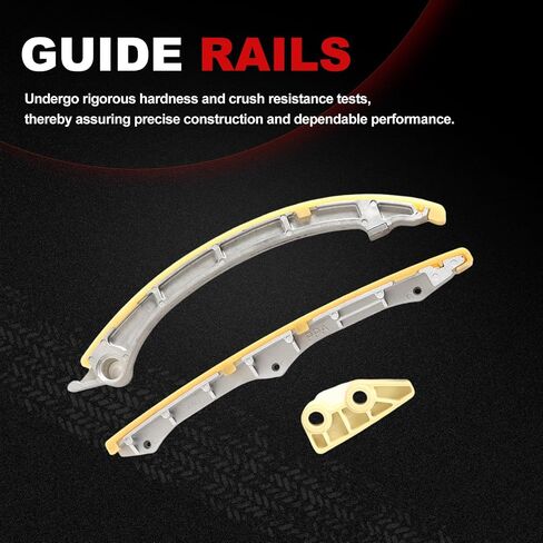 Engine Timing Chain Kit Compatible with Accord 2003-2007 2.4L for CR-V 2002-2009 2.4L L4 2354CC with Tensioner Guide Rail Grease Pump Chain Car Replacement Parts 176L 62L K24A1 K24A4 in Kuwait