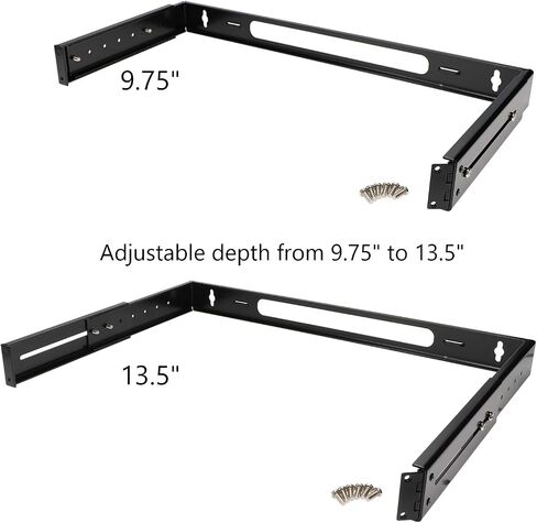 InstallerParts 2U Extendable Hinged Wall Mount Bracket - Extends to a depth of 13.5" in Saudi Arabia
