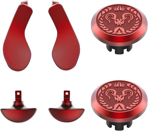 for PS5-Edge Controller Replacement Parts - Thumbsticks, Paddles, Trigger Buttons Accessories for Edge Controller (Red) in Saudi Arabia