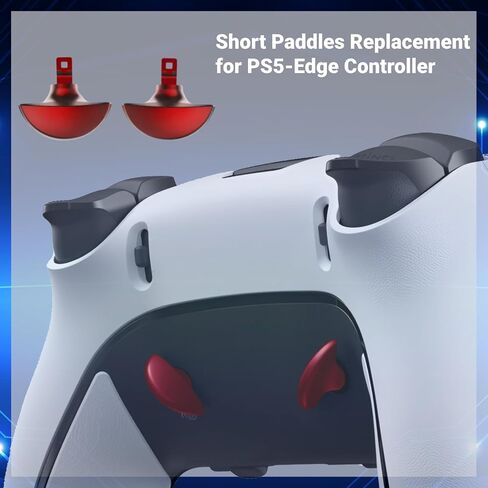 for PS5-Edge Controller Replacement Parts - Thumbsticks, Paddles, Trigger Buttons Accessories for Edge Controller (Red) in Saudi Arabia