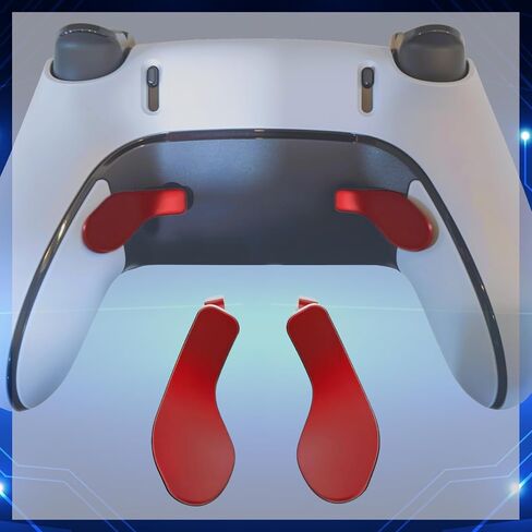 for PS5-Edge Controller Replacement Parts - Thumbsticks, Paddles, Trigger Buttons Accessories for Edge Controller (Red) in Saudi Arabia