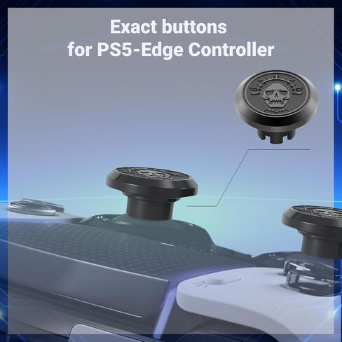 for PS5-Edge Controller Replacement Parts - Thumbsticks, Paddles, Trigger Buttons Accessories for Edge Controller (Red) in Saudi Arabia