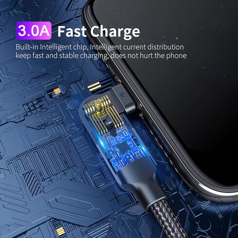 ORIbox USB C Cable for Game,USB Type C Charger Cord,USB-C to USB A Cable Compatible with Samsung Galaxy S22/S22+, S21/S21+ Ultra 5G, S20/S20+ Ultra 5G, Note 20/10, Pixel, Switch & More in Kuwait