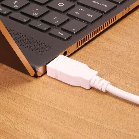 Coolgear 1ft White UltraFlex USB 2.0 A Male to A Female Extension Cable – High-Speed Data Transfer, Shielded for Signal Protection in Saudi Arabia