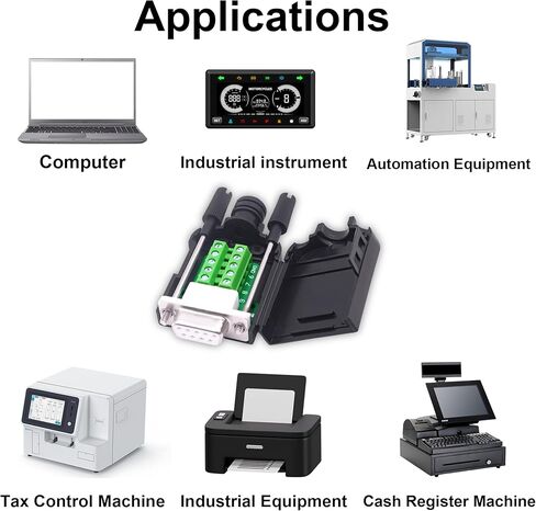 DB9 أنثى موصل Solderless Connector لوحة RS232 D-SUB 9 PIN كتلة المحول التسلسلي مع حزم الحالة 2 (أنثى) in Kuwait