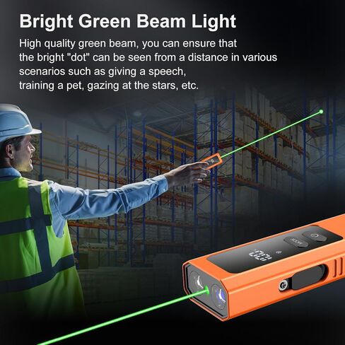 5-in-1 EDC Flat Flashlight 1000LM, Green Pointer UV Light Red Strobe Comb | Aluminum Alloy Handheld Flashlights, Waterproof Pocket Clip Slim Magnetic Handheld Flashlight USB-C Rechargeable in Kuwait