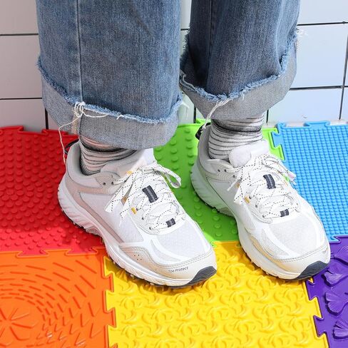 7 Pcs Sensory Mat Massage Game Mats Foot Massage Mat for Kids Autistic Children Orthopedic Massage Puzzle Floor Mats Sensory Room Items Indoor in Kuwait