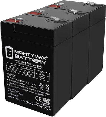 بطارية مايتي ماكس 6 فولت 4.5 أمبير في الساعة تحل محل عجلات الطاقة هارلي روكر - P5065 in Kuwait