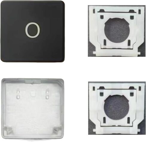 خطاب استبدال O Keycap Keys and Hinges متوافقة مع الكمبيوتر المحمول السطحي 3/4/5 13.5/15inch 1867 1868 1872 1873 1950 1951 1952 1953 لوحة المفاتيح O CAP (أسود) in Kuwait