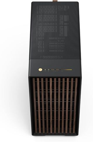 Fractal Design North XL RC Charcoal Black TG Dark - Reverse Connection Motherboard Compatible - Three 140mm Aspect PWM Fans Included- Type C USB - ATX Airflow Full Tower PC Gaming case in Saudi Arabia