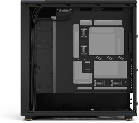 Fractal Design North XL RC Charcoal Black TG Dark - Reverse Connection Motherboard Compatible - Three 140mm Aspect PWM Fans Included- Type C USB - ATX Airflow Full Tower PC Gaming case in Saudi Arabia