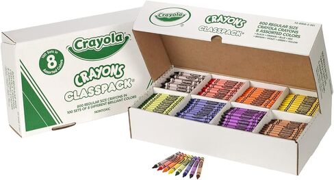Crayola Crayon Classpack, Bulk School Supplies, 64 Colors, Pack of 832 Crayons, Gifts for Teachers in Kuwait