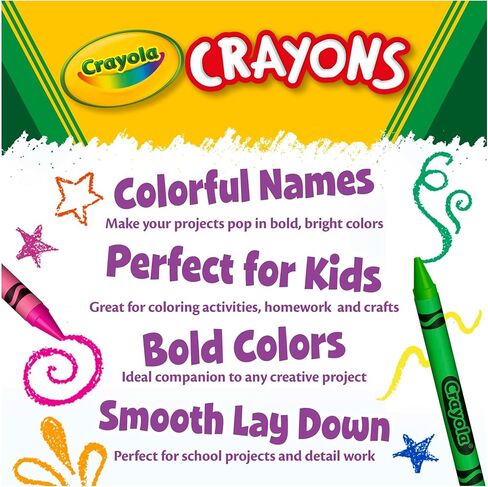 Crayola Crayon Classpack, Bulk School Supplies, 64 Colors, Pack of 832 Crayons, Gifts for Teachers in Kuwait