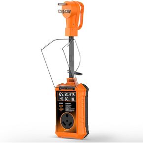 RV Surge Protector 30 Amp ، 14000 Joules Protection ، Over/Under Entage & Terfture Shoteoff ، شاشة ذكية 6 في 1 لسلامة RV ، UL معتمدة ، متوافقة مع المعسكر ، مقطورات السفر