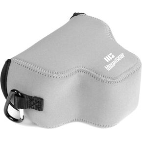 MegaGear Neoprene Camera Case for Canon EOS R100 (18-45mm)- Stylish and Protective Digital Photography Bag - Black