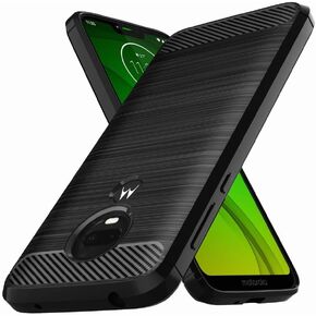 for Motorola Edge 2024 case, Slim Soft TPU Protective Rubber Bumper Cover for Moto Edge 2024 Phone (Black)