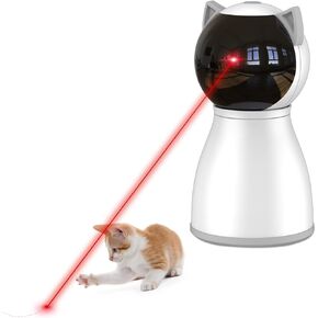 Laser Cat Toys for Indoor Cats,The 4th Generation Real Random Trajectory Motion Activated Rechargeable Automatic Cat Laser Toy,Interactive Cat Toys for Bored Indoor Adult Cats/Kittens/Dogs