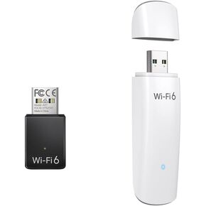 Brostrend AX900 USB WiFi Adapter لجهاز الكمبيوتر المحمول على سطح المكتب ، Mini WiFi 6 ، محول WiFi 6 USB 5 جيجا هرتز