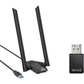 BrosTrend AX900 USB WiFi Adapter for Desktop PC Laptop, Mini WiFi 6 Adapter, WiFi 6 USB Adapter 5GHz 600Mbps 2.4GHz 286Mbps + AX1800 USB WiFi 6 Linux Compatible WiFi Adapter