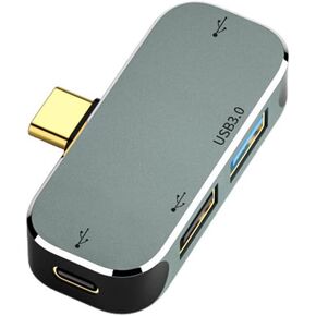 4 Port 1xUSB 3.0 Hub Splitter 2xUSB Hub 2.0 1x Type C Adapter Charging Support Dongle for PC Laptop Adapter Extended Splitter
