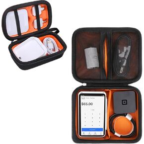 Mchoi Hard EVA Travel Case for Square Terminal/Square Dock Reader, Printer Paper and Accessories, CASE ONLY