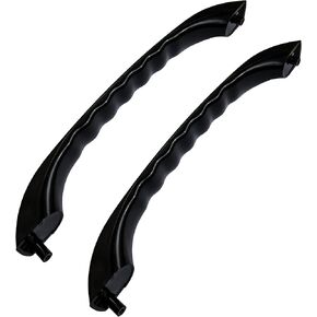 WB15X10020 Microwave Door Handle Black Compatible with AP2021171 PS232100 WB15X0334 769527 AP2021171 AH232100 EA232100 PS232100 WB15X334 JVM1330BW02 JVM1331BW02 JVM1341BW02 JVM1330BW03 (2PCS)