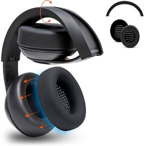 WC SweatZ and BandZ Protective Sweat Cover & Headband Cover Bundle for Beats Studio Pro Headphones by Wicked Cushions | Black