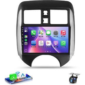 【4G+64G】 for Nissan Versa Note 2014-2018 Android Car Radio Stereo with Wireless CarPlay Android Auto,9 inch IPS Touchscreen Car Stereo Bluetooth5.0, GPS, WiFi, SWC,59UI,32EQ AI DSP+HD Backup Camera
