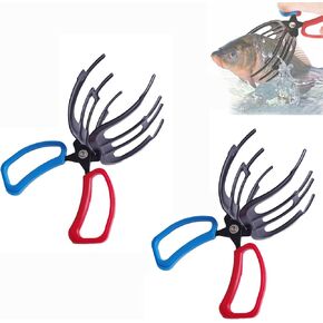 2 Pcs 3 Claw Fish Gripper, Secure Grip on Diverse Freshwater Fish, Have for Fishing Tackle Enthusiasts