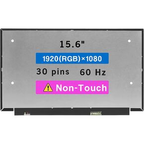 15.6" Screen Replacement for Lenovo Ideapad Gaming 3 15ACH6 15IHU6 15ARH05 15IMH05 Model 82K2 82MJ 82EY 82K1 81Y4 82MG FHD 1920x1080 30 pin LCD Non-Touch Screen Display Panel (Not for 144HZ)