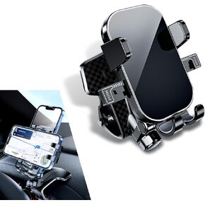 Universal Car Phone Holder Mount,Dashboard Cell Phone Holder for Your Car,360-degree Rotating Non-Slip Silent Non-Blocking Center Console Navigation Holder Compatible with 4-7 inch cellphones
