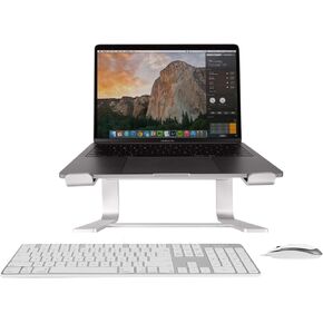 Macally Ultra Slim Wired Keyboard, a Silent Wired Mouse, and an Ergonomic Laptop Stand, Excellent Apple Accessories