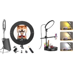 55W Desk Ring Light and 18 inch Ring Light