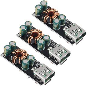 3PCS 60W 6-35V DC to USB Type C PD 3.0 QC4.0 + & Type A QC3.0 DC Fast Charge 12V 24V Step-Down Power Module USB Type-C Mobile Phone Quick Charge Adapter 6-35V Step Down Buck Boost Module