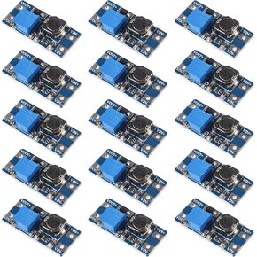 Alinan 15pcs MT3608 DC-DC Boost Converter 2A Adjustable Step Up Voltage Regulator Board 2V-24V to 5V-28V Power Supply Module