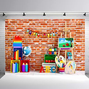 Wall Party Backdrop, Wall Decoration, Curtains Door, Old Red Brick Wall Party Backdrop, Holiday Party Supplies