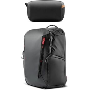PGYTECH OneMo Lite Camera Backpack 22L+Tech Accessories Pouch Waterproof Small Electronics Organizer Bag Tech Organizer Pouch for Cables, Phone Batteries, Photography SD card