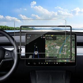 Tempered Glass Screen Protector for Tesla Model Y (2025-2020) / Tesla Model 3 (2023-2017) 15 inch Dashboard Touchscreen, Anti Glare, Matte, Anti Fingerprint, Bubble Free, 9H Hardness,1 Pack