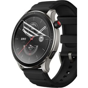 Transparent Hydrogel film (8pcs) for Amazfit GTR 4 / GTR4 Limited 46mm 1.43" Soft TPU Screen Protector Ultra-Thin, Touch Sensitive, Self-Healing, Explosion-Proof, Fingerprint Unlock