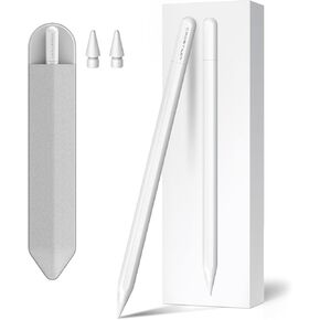 Stylus Pen for iPad 9th&10th Generation, 5 Mins Ultra Fast Charging Active Pencil Compatible with 2018-2023 Apple iPad 6/7/8/9/10th, Air 3/4/5, Mini 5/6, Pro 11"/12.9", White