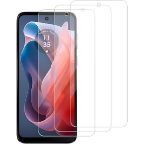 3 Pack for Motorola Moto G Play (2024) / XT2413 Tempered Glass Screen Protector, Scratch-Proof, Bubble-Free,HD Transparent, 9H Hardness,Bubble Free,Case Friendly