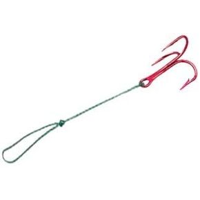 NORTHLAND TACKLE STING'R Hook Braid / 2" / Treble / 3 Pack/RED