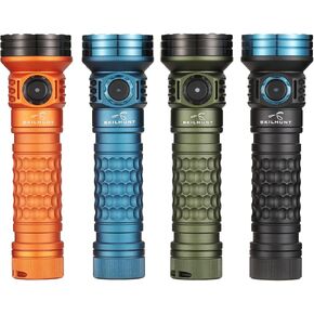 SKILHUNT Mix-7 GEN2 Plus Multi-Color RGB Red Green Blue White UV365 Max 2000 Lumens Magnetic Charging LED Flashlight, EDC, Outdoor, Super Power (Orange, Neutral White Hi CRI)