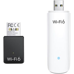 BrosTrend AX900 USB WiFi Adapter for Desktop PC Laptop, Mini WiFi 6 Adapter for Windows 11/10/7, WiFi 6 USB Adapter Dual Band 5GHz 600Mbps 2.4GHz 286Mbps + WiFi 6 AX1800Mbps USB WiFi Adapter