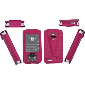 Premium Holster Case with Pocket (Lanyard Included) for Dexcom G7 & Dexcom G6 (HotPink)
