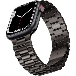 Smart Watch Bands for Apple Watch Strap 38mm 40mm 41mm 42mm 44mm 45mm 46mm 49mm, Stainless Wristband for iWatch Series 10 9 8 7 6 5 4 3 Ultra SE 2 1 in Kuwait