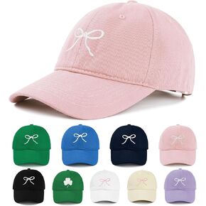 Zando Bow Baseball Cap for Women Men Girls Dad Trendy Adjustable Trucker Hat Cute Y2k Travel Golf Sprts Sun Hats Accessories